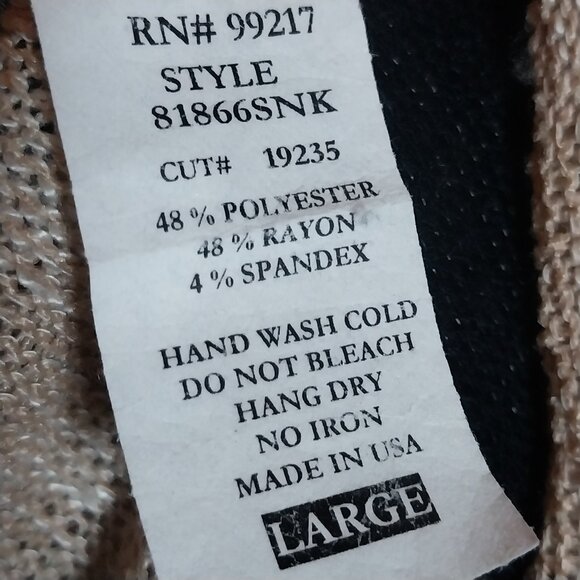 MM MM MM SIZE L STRIPED KNIT TOP - Picture 8 of 9